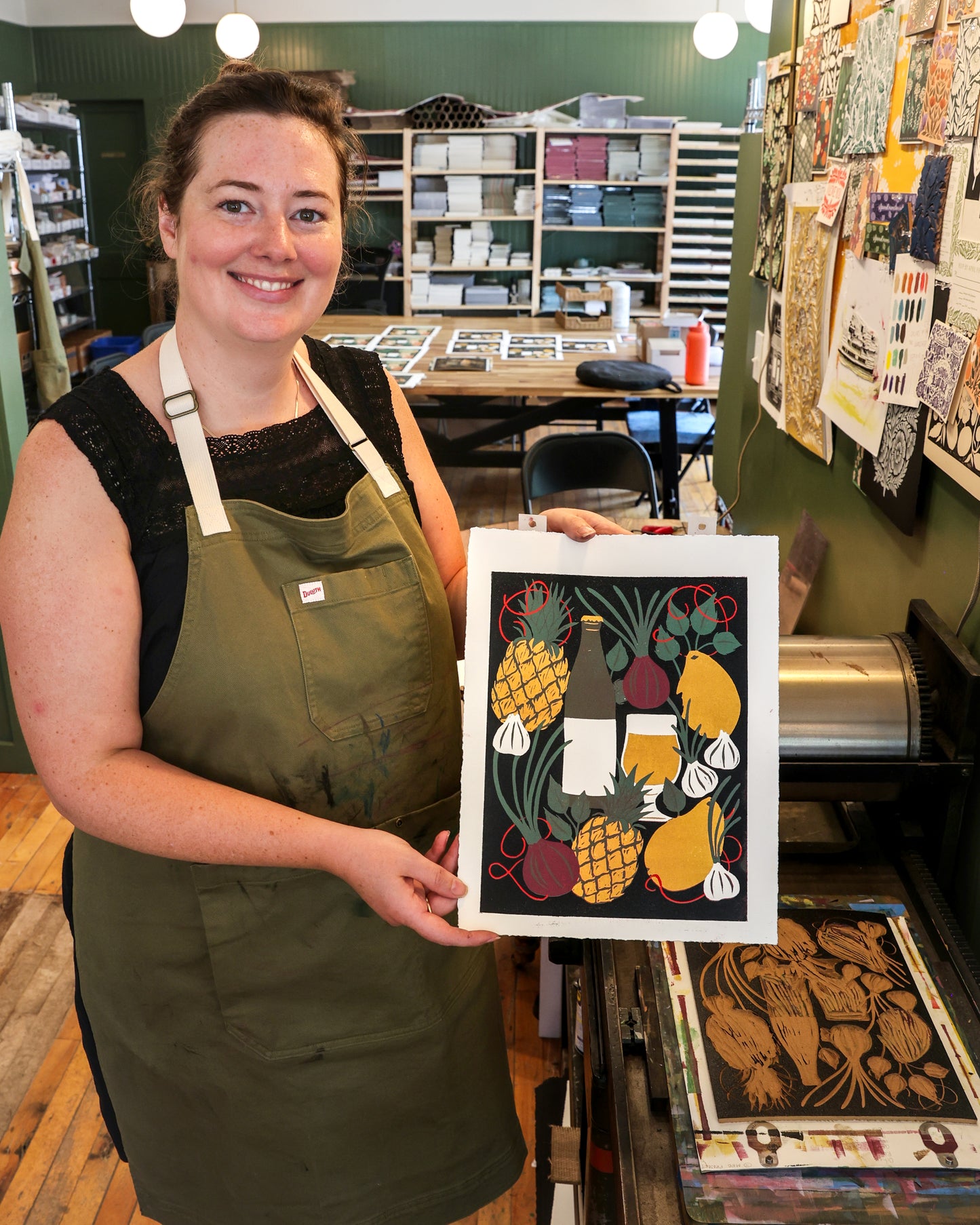 Dinner Batch 100 Linocut Artwork, Limited Edition