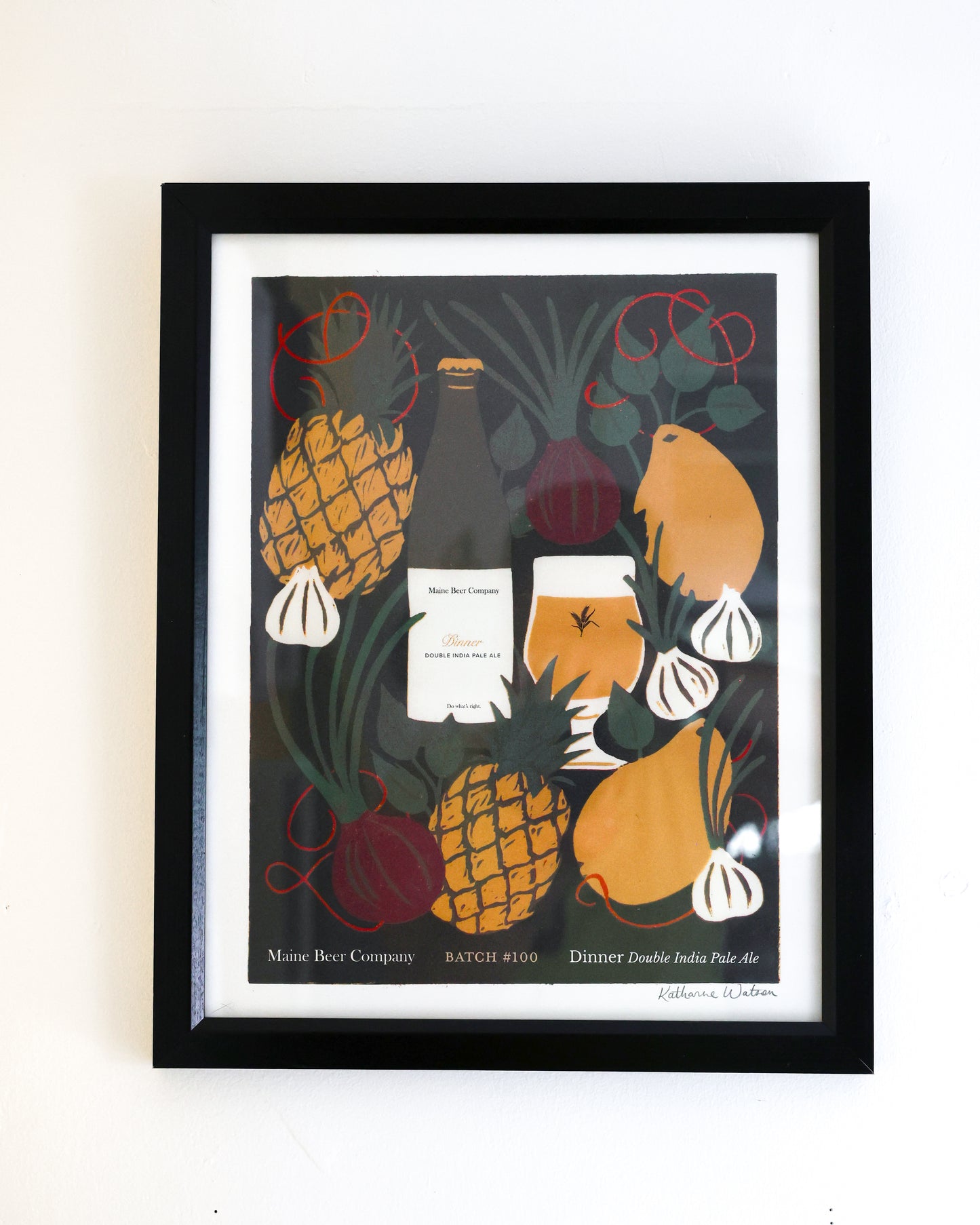 Dinner Batch 100 Linocut Artwork, Limited Edition