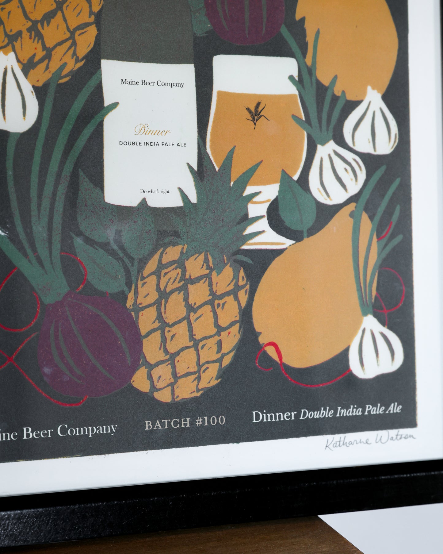 Dinner Batch 100 Linocut Artwork, Limited Edition