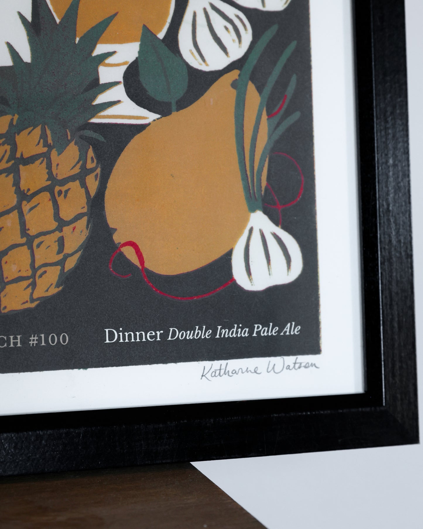 Dinner Batch 100 Linocut Artwork, Limited Edition