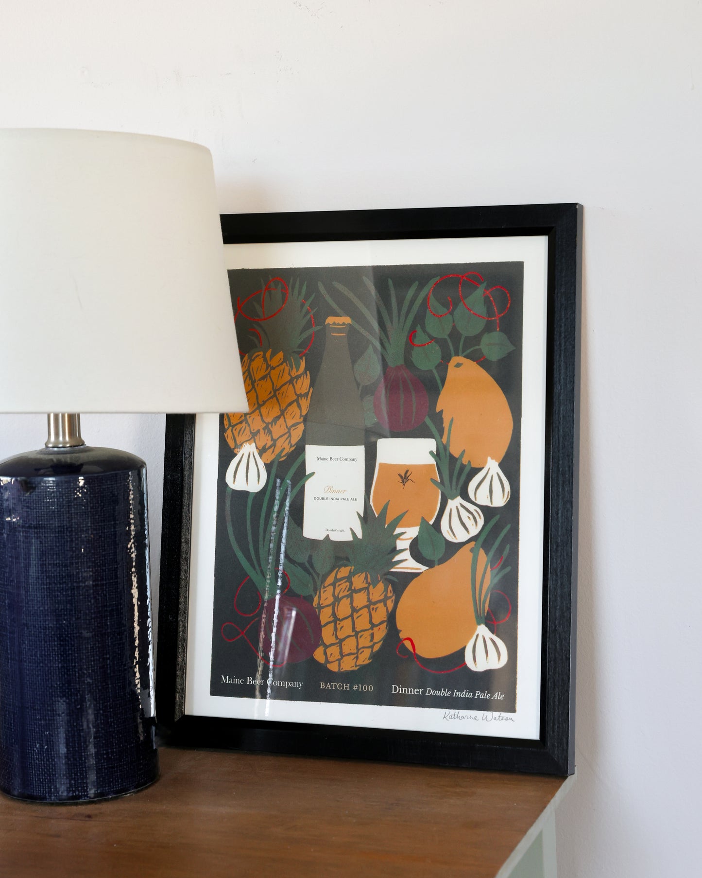 Dinner Batch 100 Linocut Artwork, Limited Edition