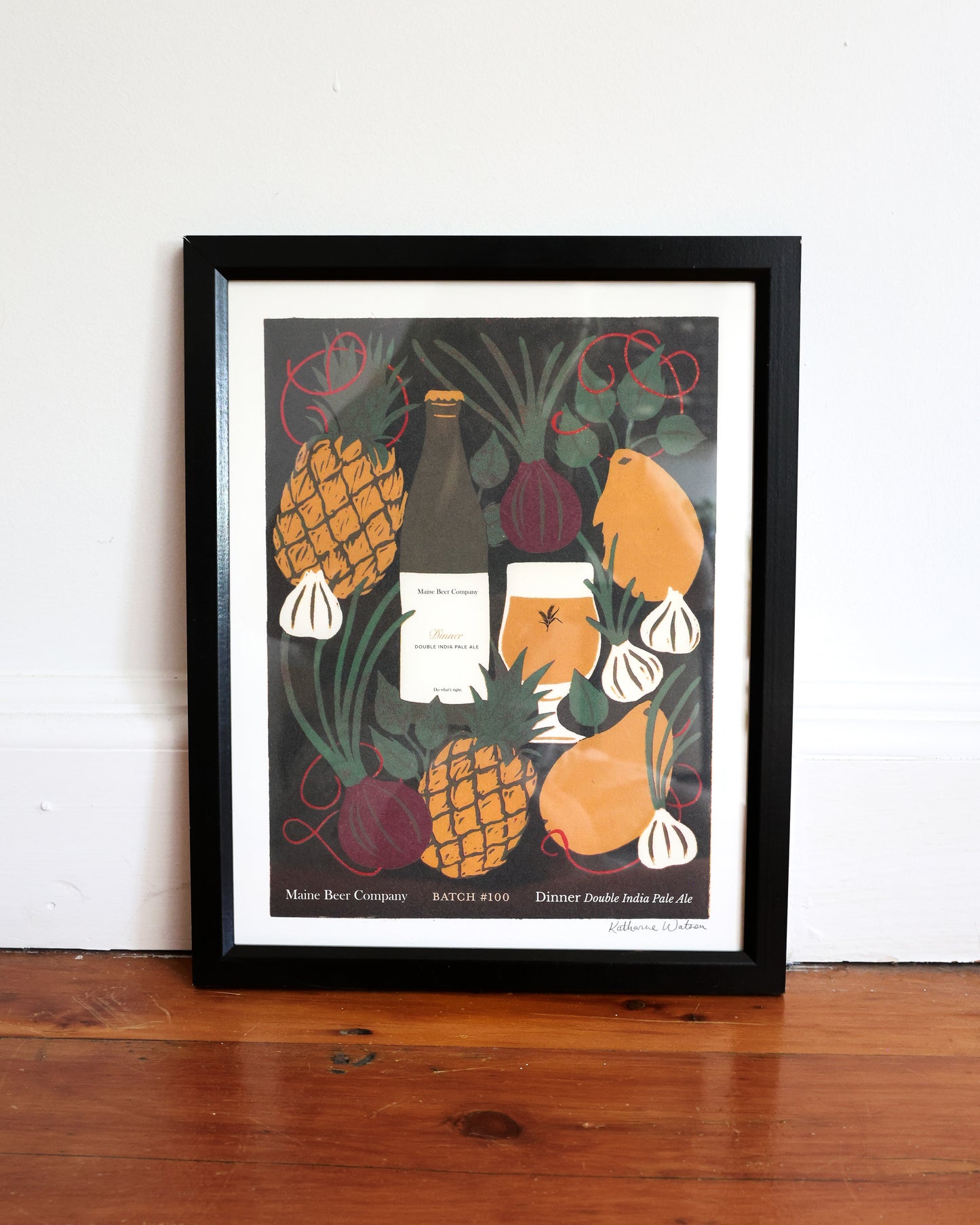Dinner Batch 100 Linocut Artwork, Limited Edition