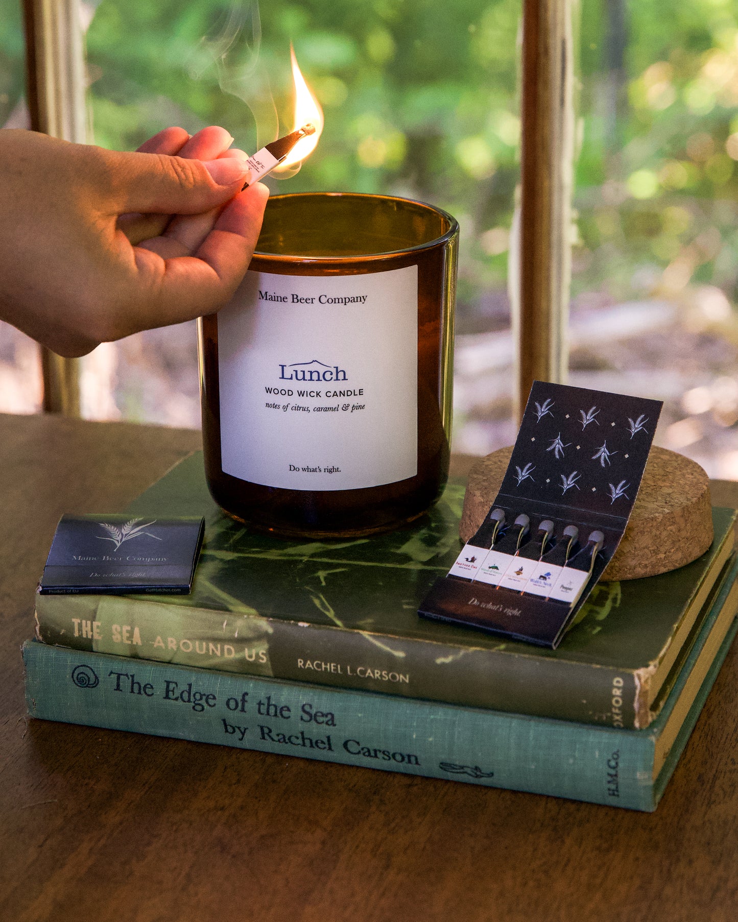 Lunch Candle + Bottle Matchbook